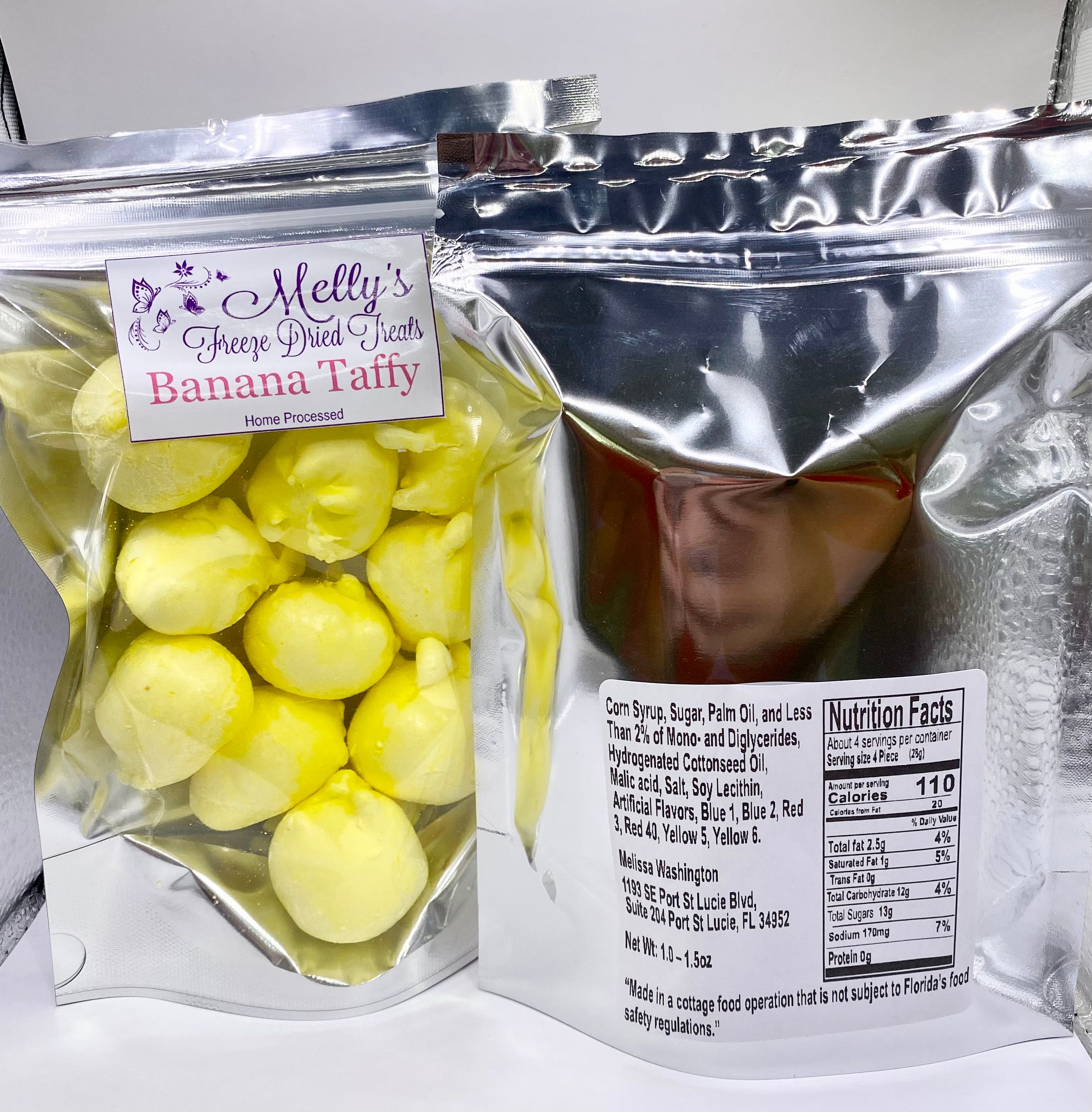Banana Taffy melly'sfreezedriedtreats